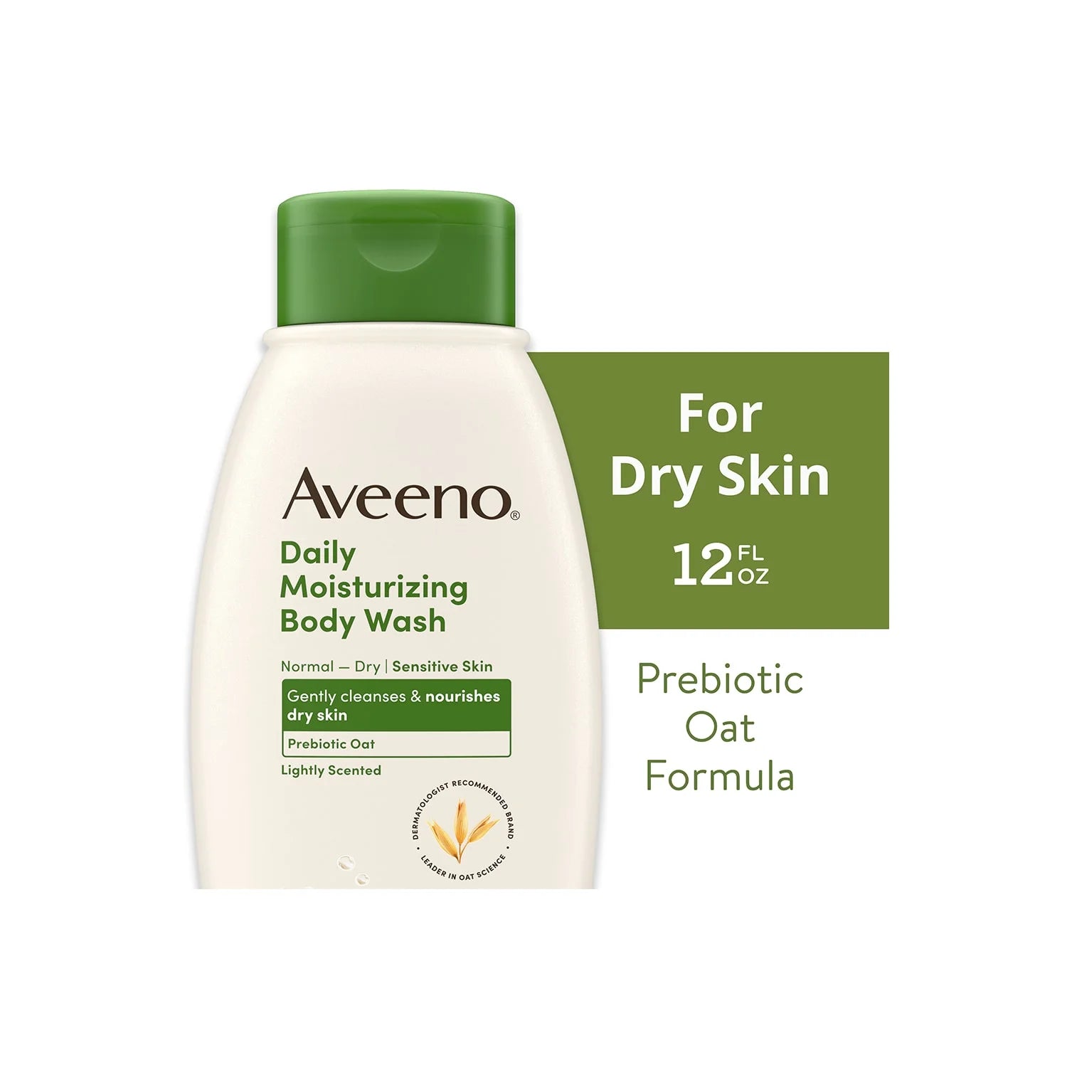 Daily Moisturizing Body Wash for Dry + Sensitive Skin, 12 Fl. Oz