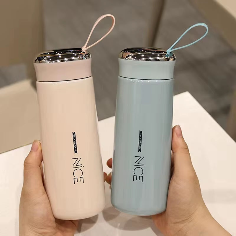 2026 New Nice Glass Liner Creative Water Bottle Simple Department Store Student Bottle Advertising Gift