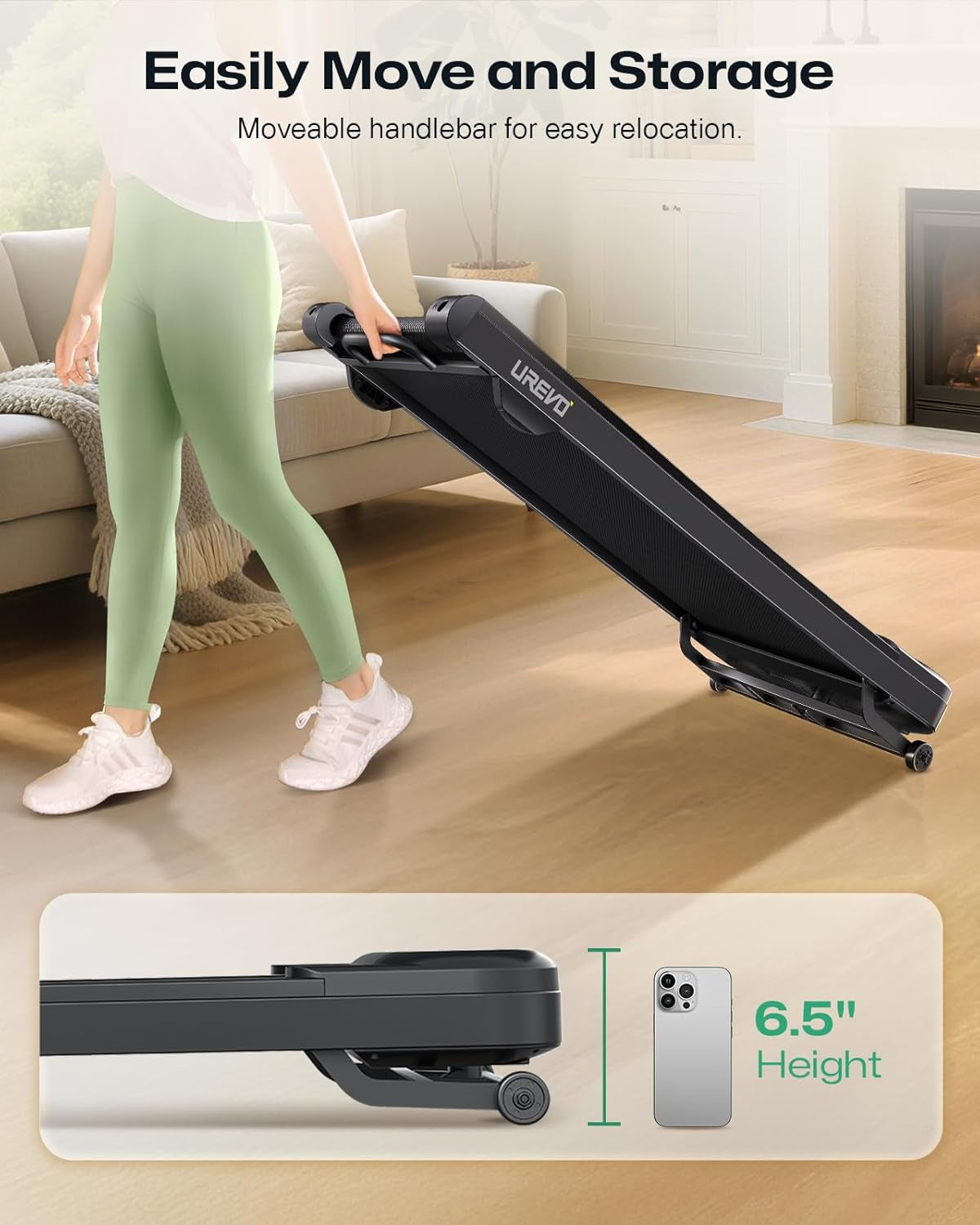 Smart Treadmill with 9% Auto Incline, Hiking and Running Walking Pad Treadmills for Home Office, Treadmill with  APP, AI Powered Music Course, HIIT Programs Synced to Scenic Route, One-Click Mute