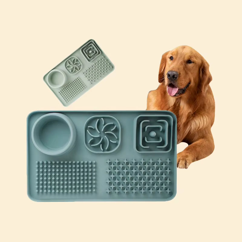 Eco-Friendly Durable Food Grade Silicone Waterproof Portable Pet Cat Dog Small Animals Treat Slow Feeder Lick Mat