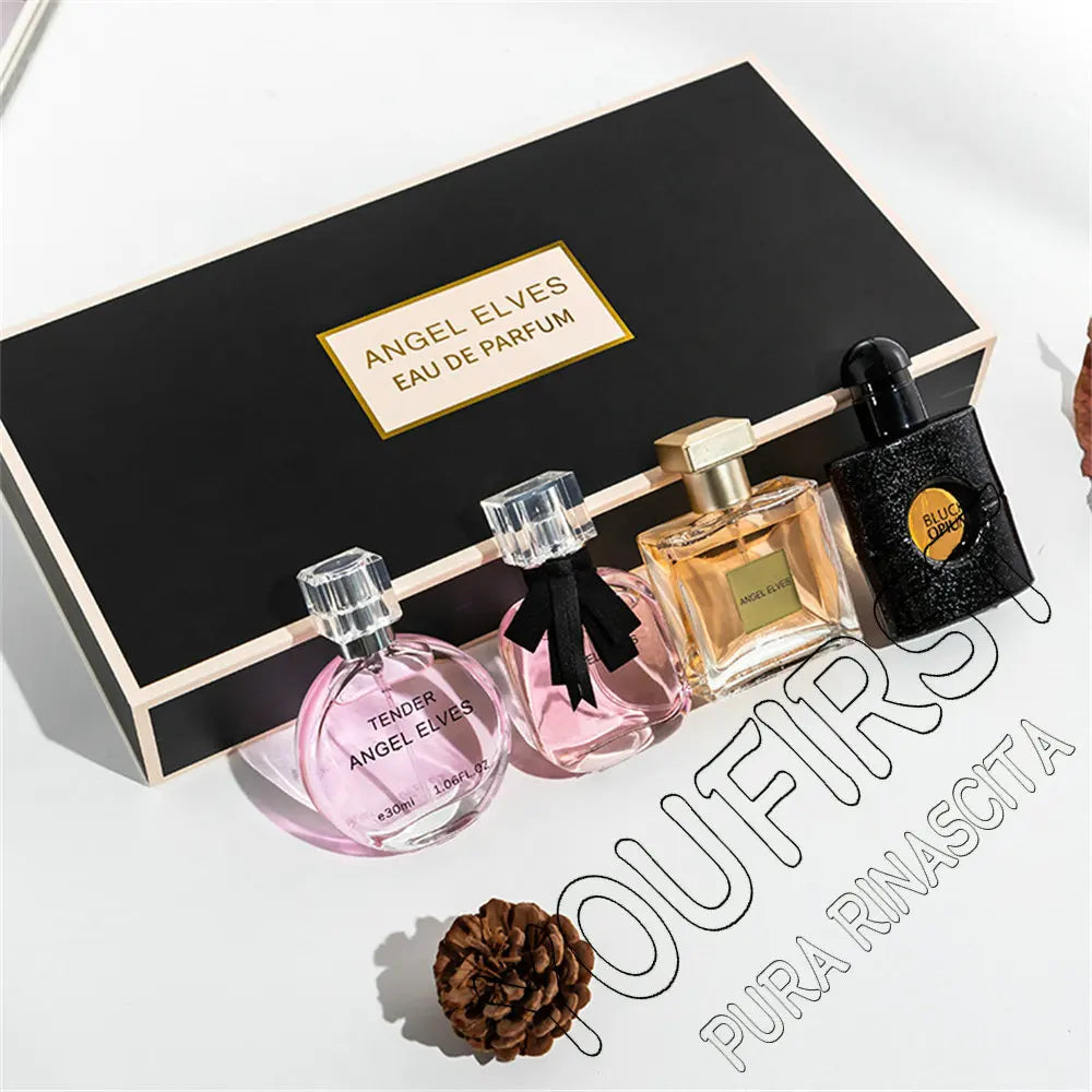 High Quality Perfume Women 120Ml Perfumes Feminino Gift Box 4Pcs Set Parfum Femme Lasting Fragrance Floral Fruity Scent Spray