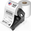 4X6 Thermal Shipping Labels with Roll Holder, 440 Labels/2 Rolls (220 per Roll), Compatible with Rollo, Zebra, Munbyn, Idprt, Jadens, Nelko, Dymo 4XL & Most Label Printers, Perforated