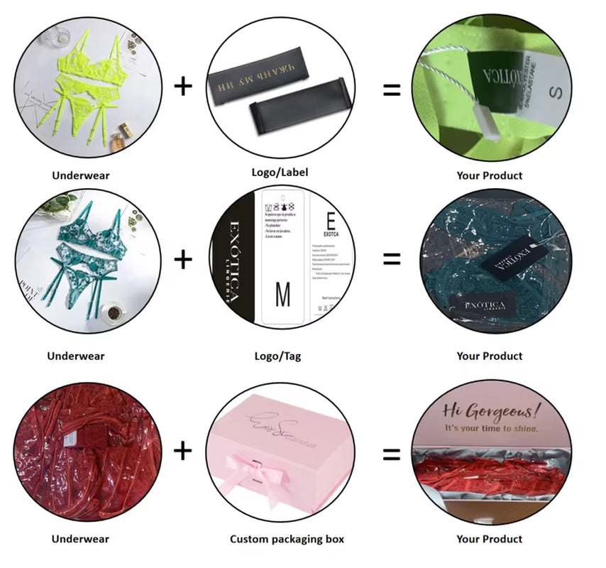 Chuangerm Wholesale Lingerie Sets 2026 New Fashion Sheer Mesh See-Through Bra G-String Thong Love Embroidery Women Lingerie