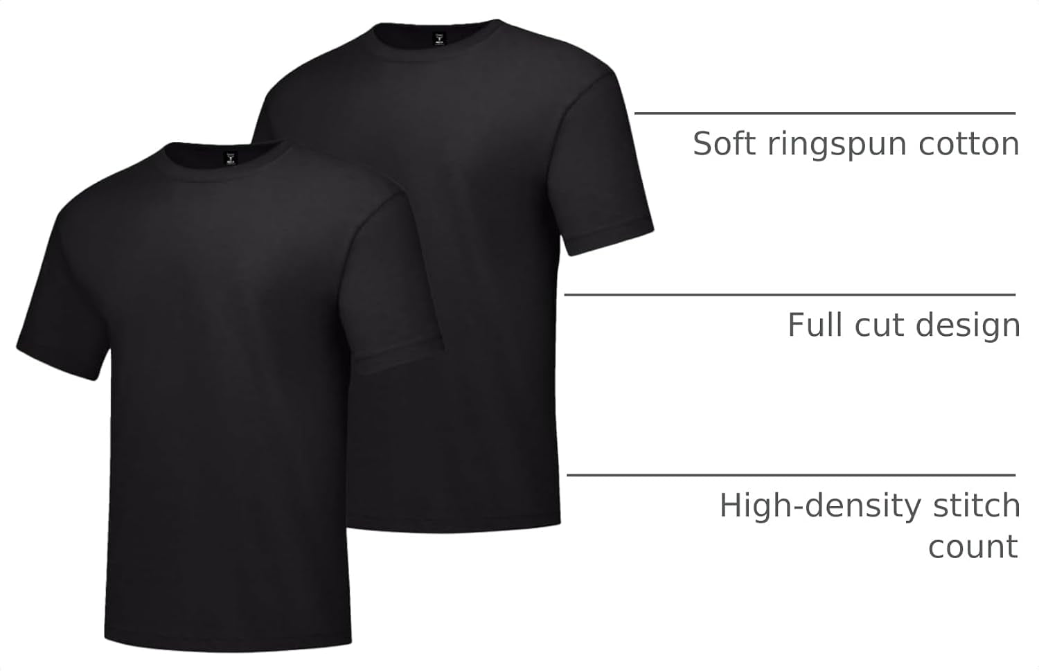 Men'S Beefy-T T-Shirt, Heavyweight Cotton T-Shirts for Men, 1 or 2 Pack, Men'S Tees (Tall