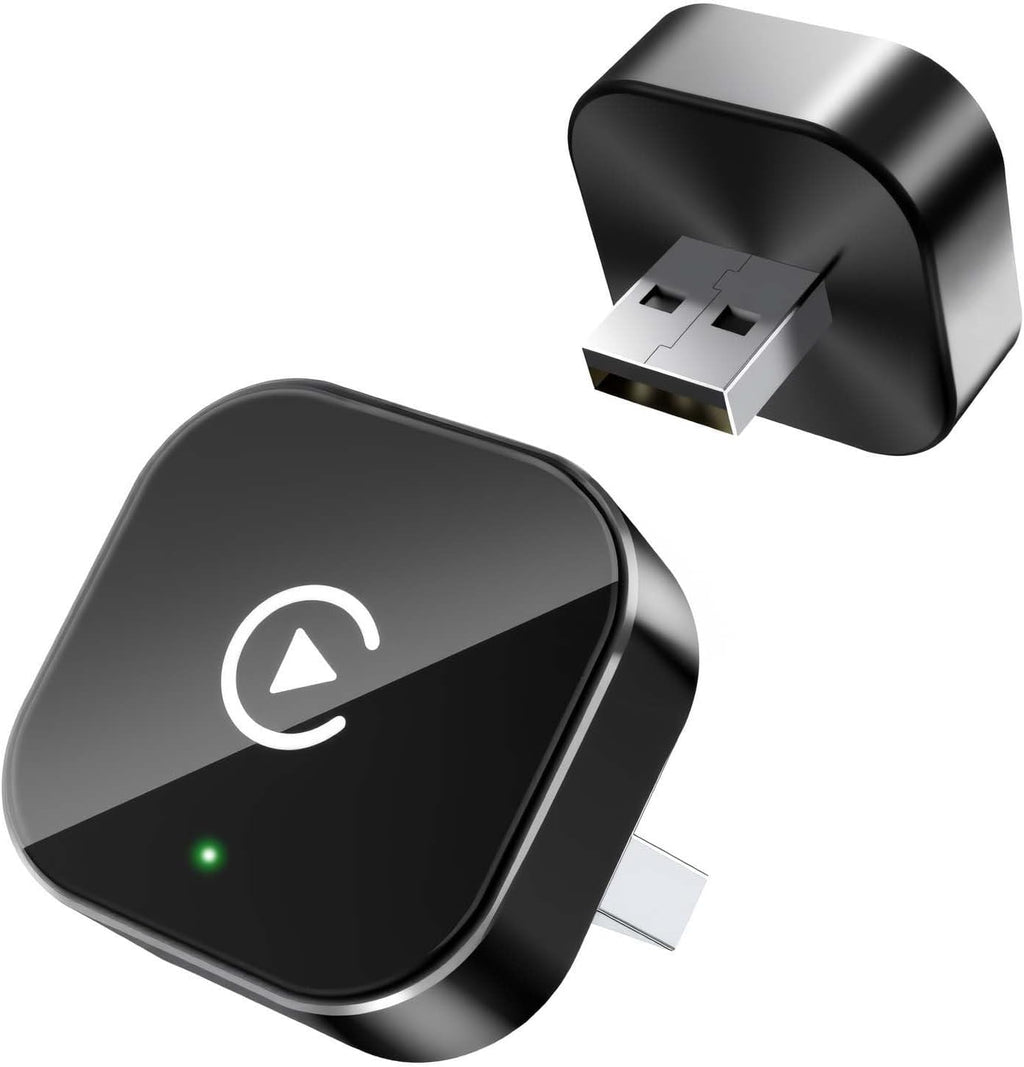 Wireless Carplay Adapter for Apple Iphone & Android, 2-In-1 | Fast Auto-Connect, Stable Connection, Mini Size Plug，Apple Iphone & Android, 2-In-1 Adapter, Convert Wired to Wireless Dongle