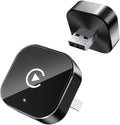Wireless Carplay Adapter for Apple Iphone & Android, 2-In-1 | Fast Auto-Connect, Stable Connection, Mini Size Plug，Apple Iphone & Android, 2-In-1 Adapter, Convert Wired to Wireless Dongle