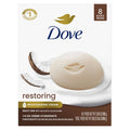 Beauty Bar Soap for Restored Skin, Restoring Coconut & Cocoa Butter, Nourishes Skin, 3.75 Oz 8 Bars