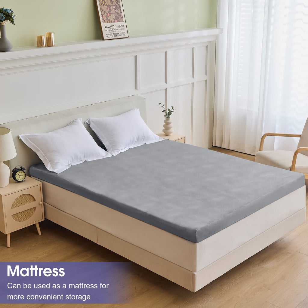 Certipur-Us 3" Memory Foam Camping Mattress Pad, Portable Foam Sleeping Pad for Camping, Car, Tent SUV Single Mattress