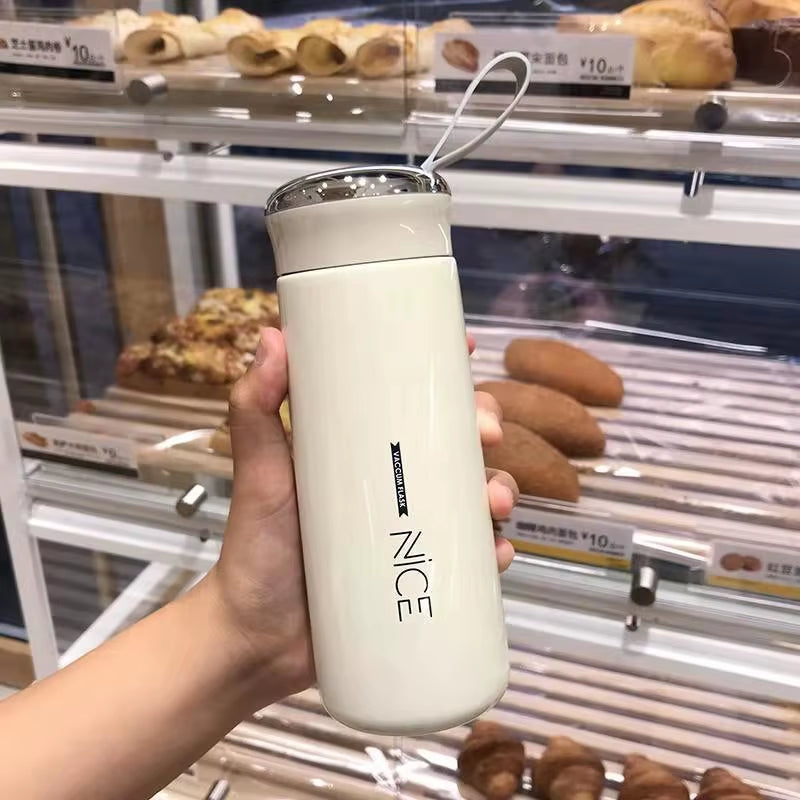 2026 New Nice Glass Liner Creative Water Bottle Simple Department Store Student Bottle Advertising Gift