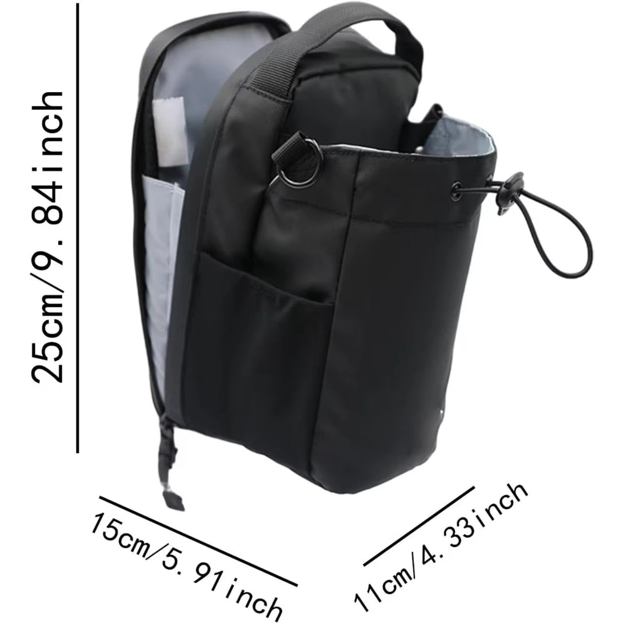 Magnetic Gym Bag Water Bottle Carrier Bag with Shoulder Strap Fitness Workout Magnet Bottle Bag Custom Logo