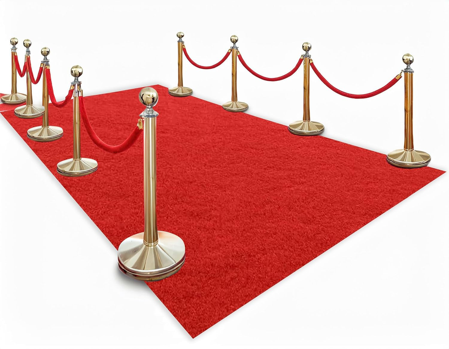 Thick Red Carpet Runner for Party,3 X 10Ft Non-Slip Backing Aisle Runway Rug for Party,Occasions,Graduation,Wedding& Indoor Outdoor Special Events Decorations (Dark Red, 3×10Ft(Multi-Pile))