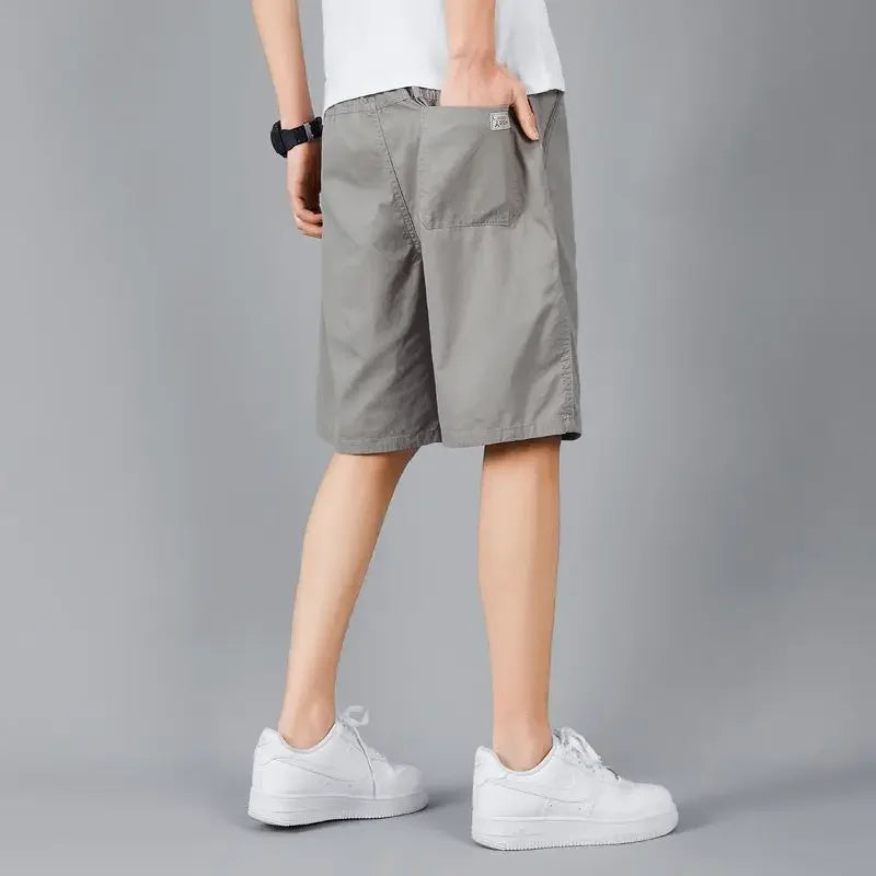 Man Short Pants Sports Sweat with Zippers Baggy Loose Joggers Wide Hot Deals Y2K Dry Fit Luxury Clothing Vintage Shorts for Men