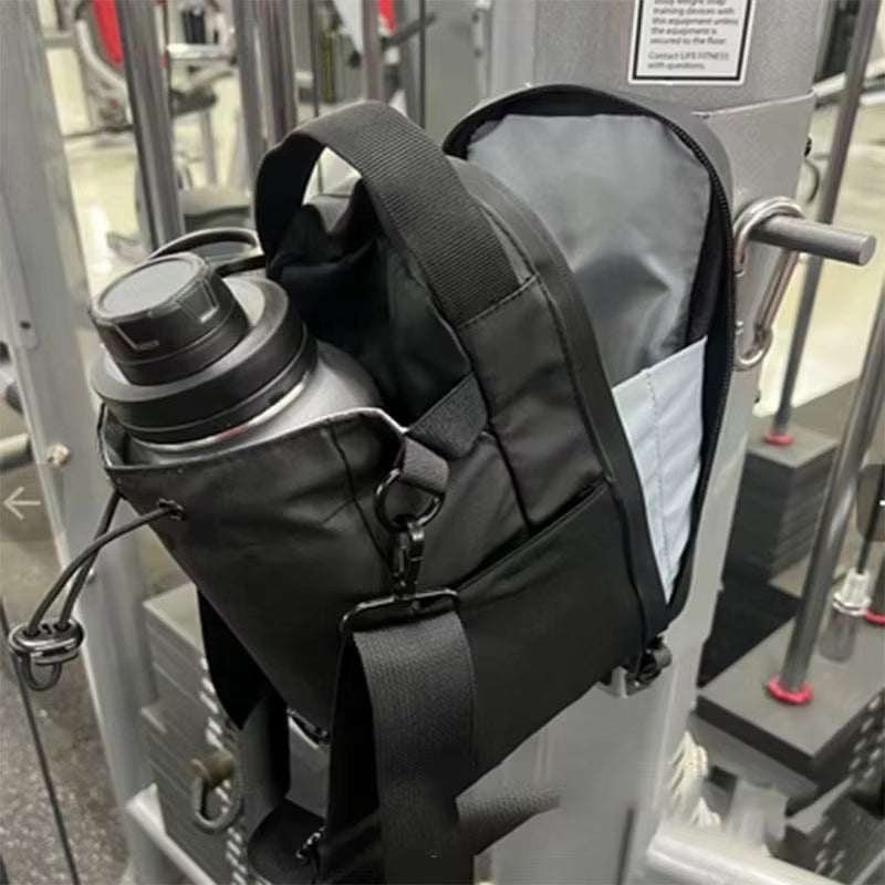 Magnetic Gym Bag Water Bottle Carrier Bag with Shoulder Strap Fitness Workout Magnet Bottle Bag Custom Logo