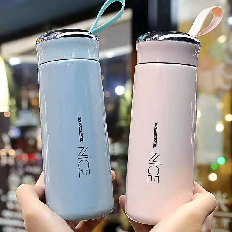 2026 New Nice Glass Liner Creative Water Bottle Simple Department Store Student Bottle Advertising Gift