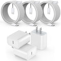 [3 Pack]Long 10FT Iphone 17 16E 15 Charger 20W Fast Wall Charger Block,10Foot USB C to C Braided Woven Cable Fast Charging for Iphone 17 Air/17 Pro/16 Pro/16 Pro Max/16 Plus/15/15 Plus/15 Pro Max/Ipad