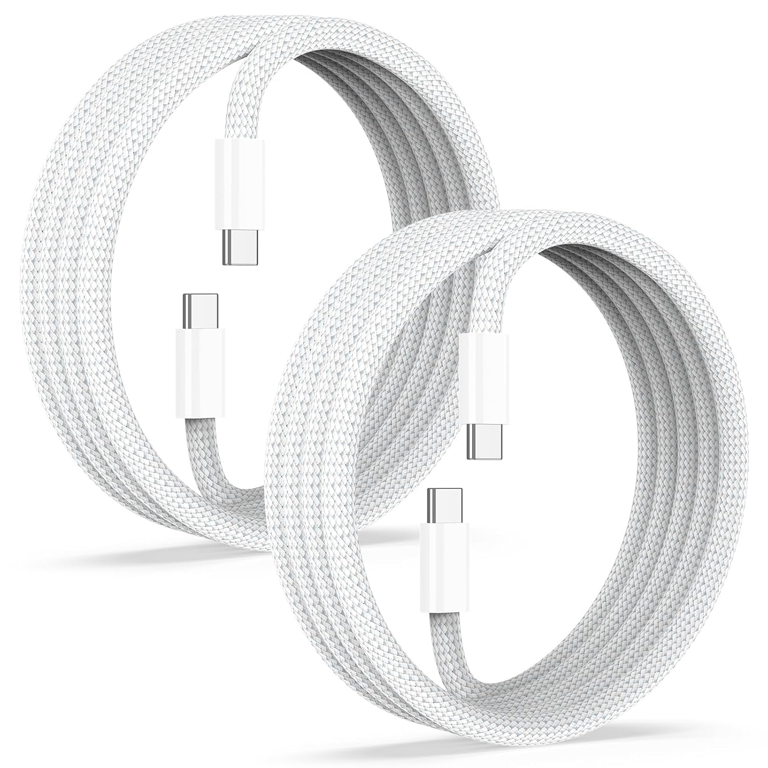 USB C to USB C Cable 3FT for Iphone 17, 2 Pack Braided Iphone Type C Charger Cord for Carplay Android Auto, 60W USB C to C Cable Fast Charging for Car Iphone 16 15 Ipad Air Pro
