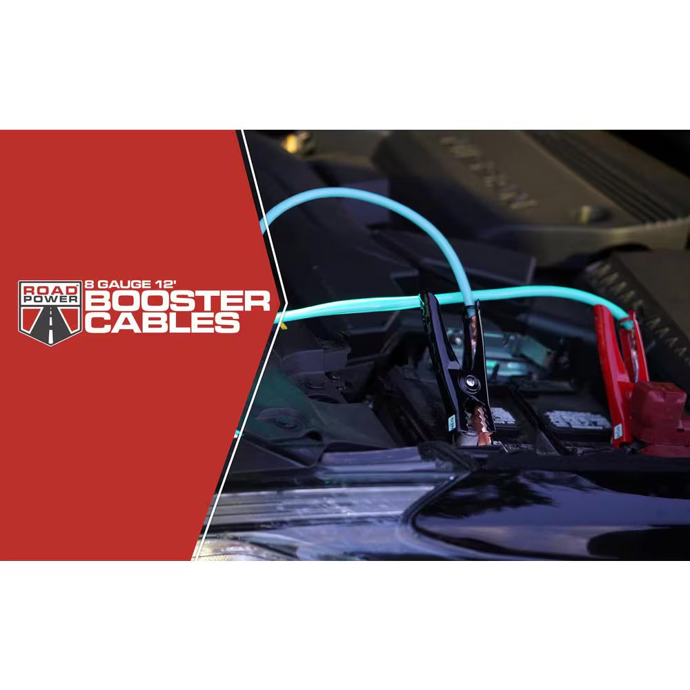 12 Ft. 8-Gauge 145 Amp Blue Cables