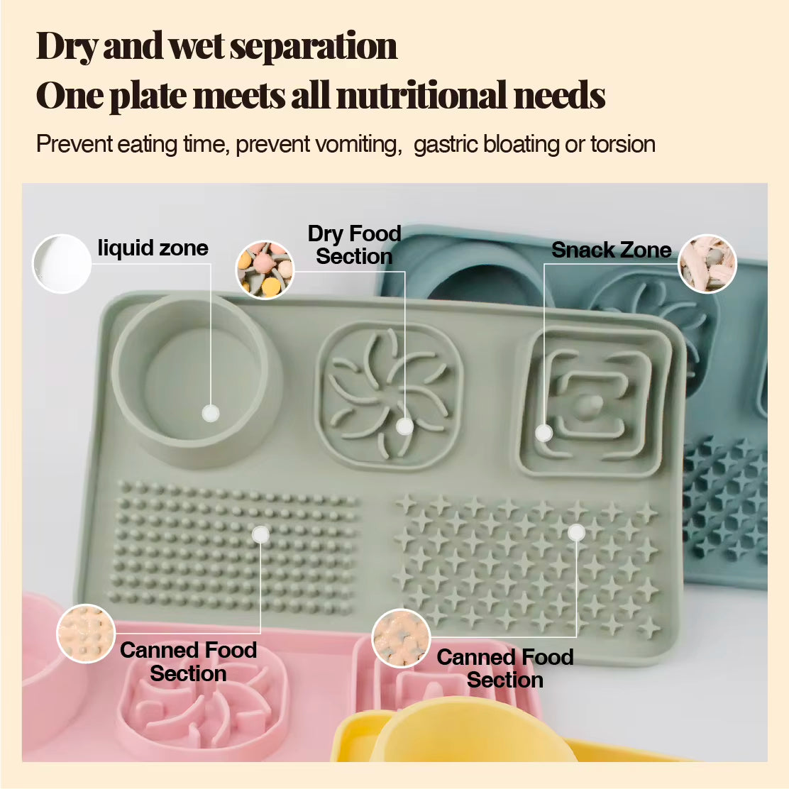 Eco-Friendly Durable Food Grade Silicone Waterproof Portable Pet Cat Dog Small Animals Treat Slow Feeder Lick Mat