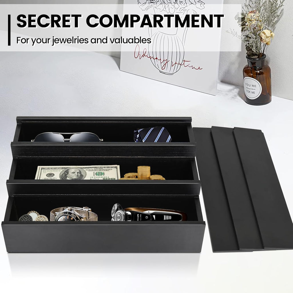 Wooden Cologne Organizer for Men - 3 Tier Cologne Stand Perfume Organizer Wit...