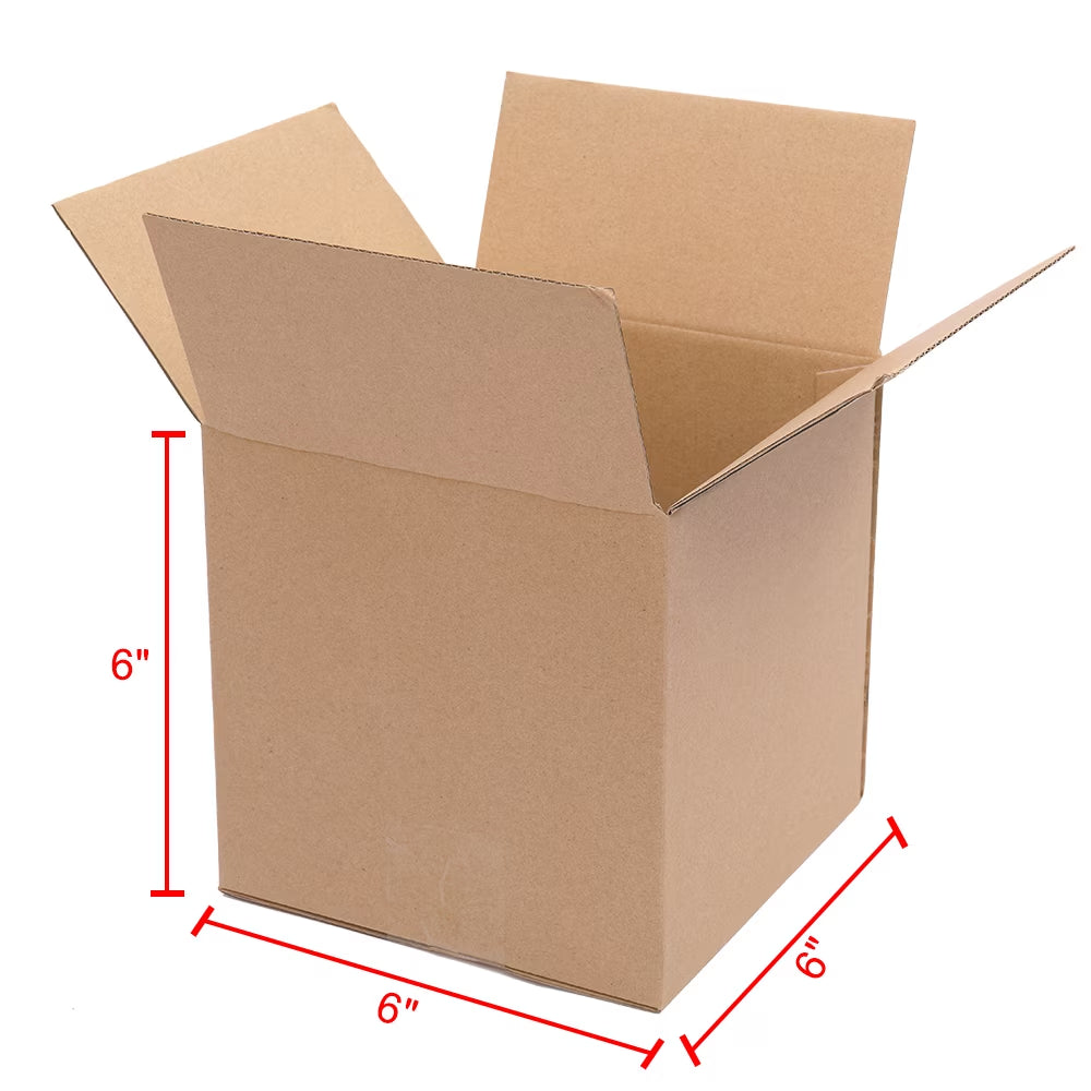 6"X6"X6" Shipping Boxes,100 Pack Small Shiping Boxes, Suitable E-Commerce Packaging, Shipping Packaging Etc.