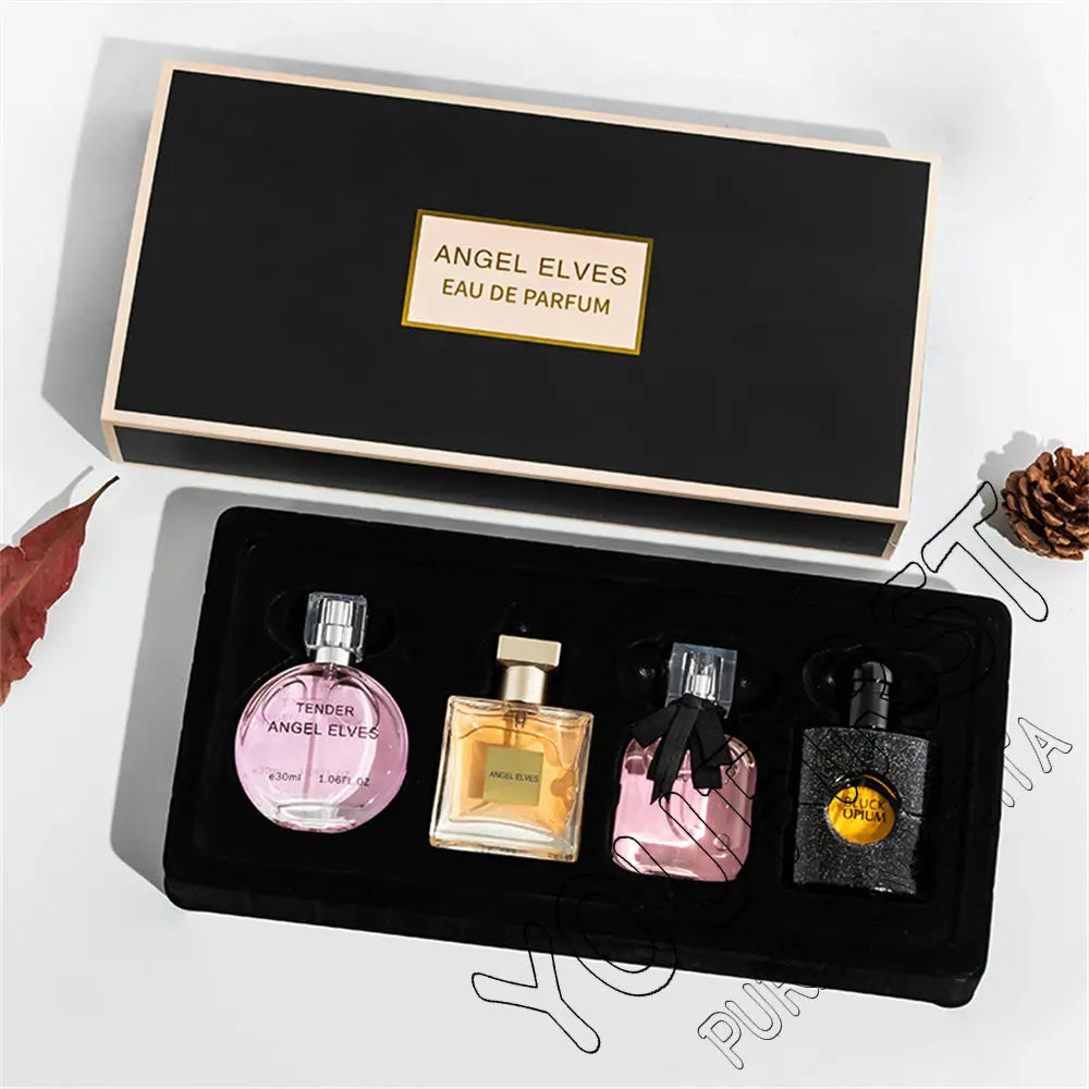 High Quality Perfume Women 120Ml Perfumes Feminino Gift Box 4Pcs Set Parfum Femme Lasting Fragrance Floral Fruity Scent Spray