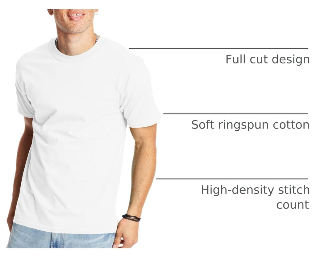 Men'S Beefy-T T-Shirt, Heavyweight Cotton T-Shirts for Men, 1 or 2 Pack, Men'S Tees (Tall