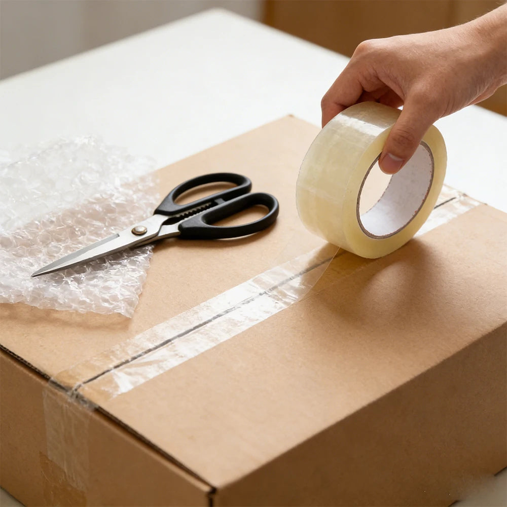 1Pc Low-Noise Silent Transparent Packing Tape, E-Commerce Express Delivery Silent Sealing Tape Adhesive Tape Silent Tape