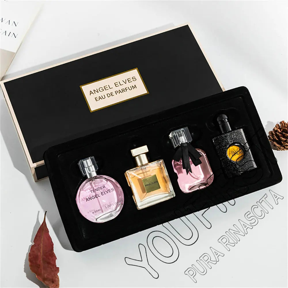High Quality Perfume Women 120Ml Perfumes Feminino Gift Box 4Pcs Set Parfum Femme Lasting Fragrance Floral Fruity Scent Spray