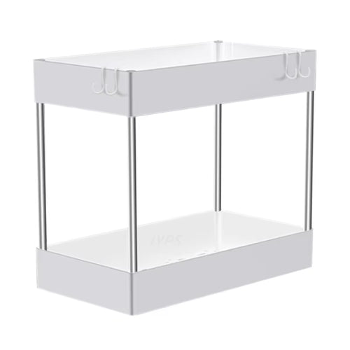 1/2 Pcs under Sink Storage Organizer 2 Tier Drawer Multipurpose Rack Cabinet under Sink Storage Rack Bathroom Kitchen Organizer