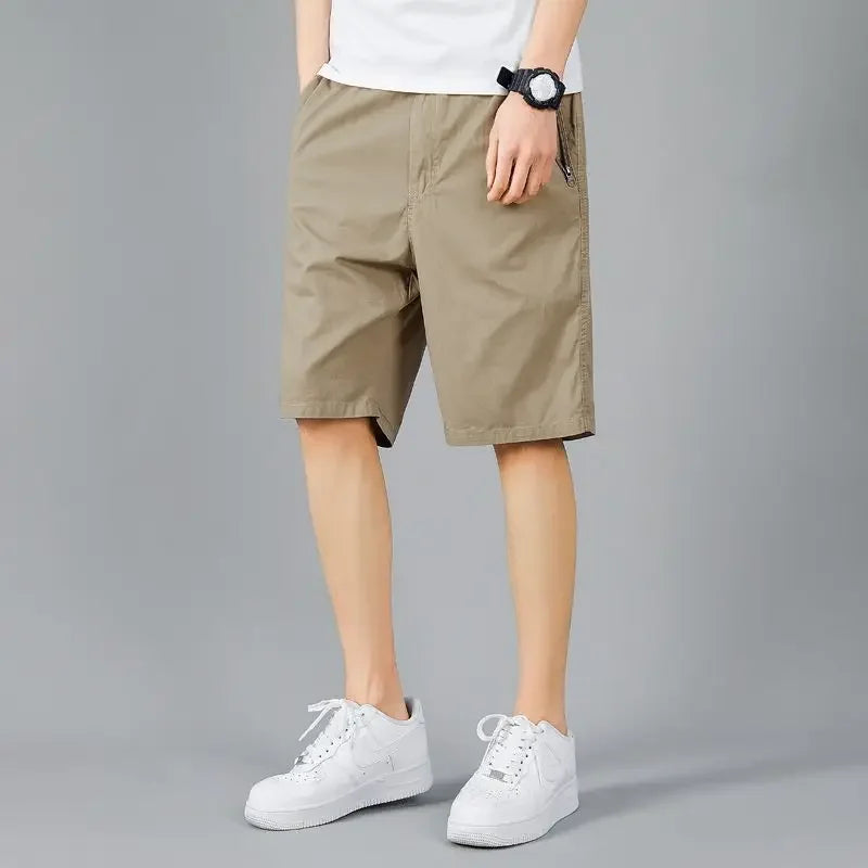 Man Short Pants Sports Sweat with Zippers Baggy Loose Joggers Wide Hot Deals Y2K Dry Fit Luxury Clothing Vintage Shorts for Men