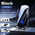 Car Mount Wireless Charging Stand Vehicle Phone Mounts Car Phone Holder Automatic Quick Release Button for Samsung Huawei Iphone