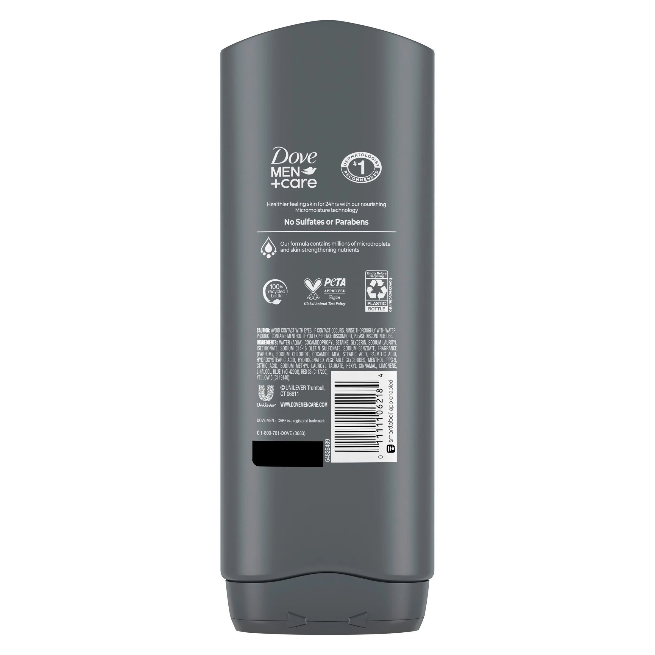 Body and Face Wash Body Wash for Men Refreshing Extra Fresh with 24-Hour Nourishing Micromoisture Technology, 18 Fl Oz