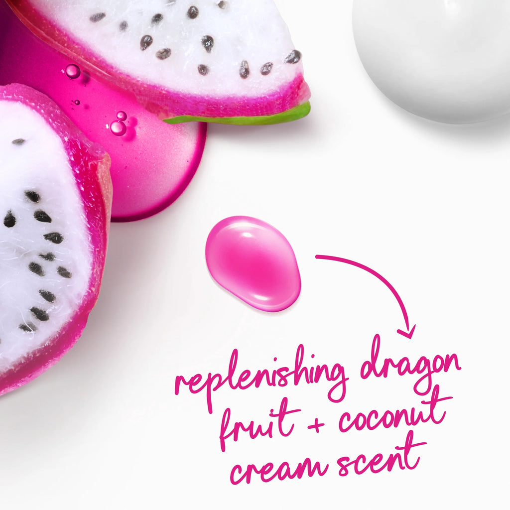 Body Wash for 24Hr Lotion-Soft Skin Replenish Dragon Fruit and Coconut Cream Moisturizing Skin Cleanser with No Sulfates No Parabens, 20 Fl Oz