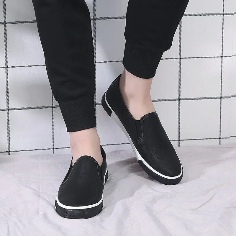 2021 Newest Genuine Leather Casual Shoes Men Comfortable Mens Loafers Luxury Flats Sneakers Men Slip on Lazy Driving Men Shoes